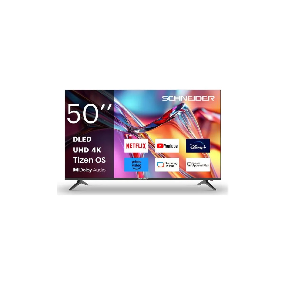 Schneider 50A2T TV QLED Smart TV Tizen 50 4K UHD HDR