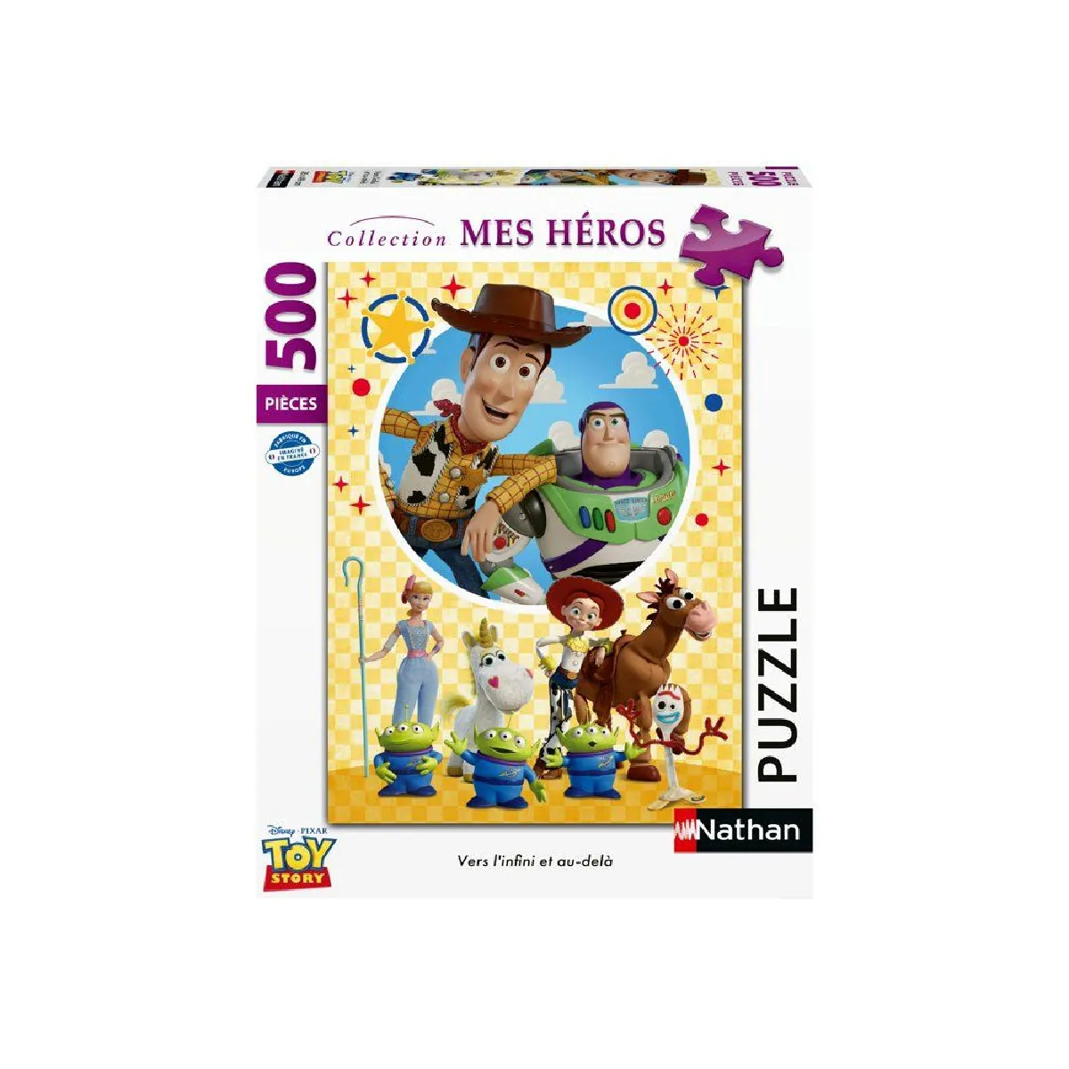 Puzzle 500 pièces : Vers 'infini et au delà Toy Story Ravensburger Nathan - vue 2