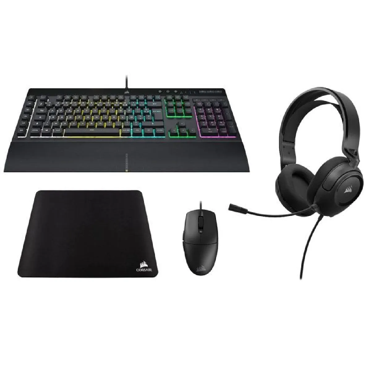 Corsair Noir Pack Clavier Souris Gamer