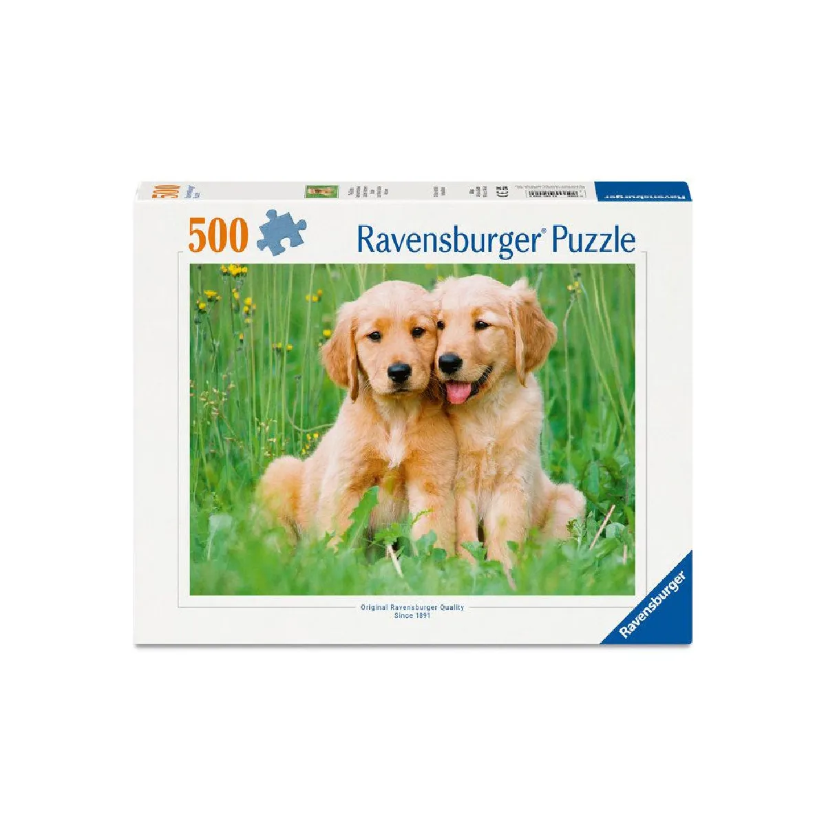 Puzzle 500 pièces : Les frères Golden Retriever Ravensburger France - vue 9