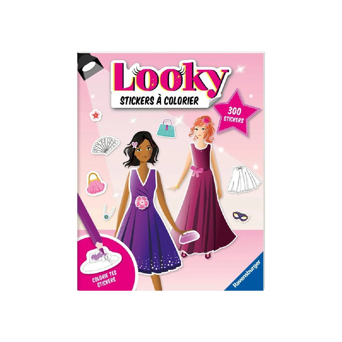 Livre De Stickers Ravensburger 13099073 – Dessin De Mode Robes De Soirée - vue 2