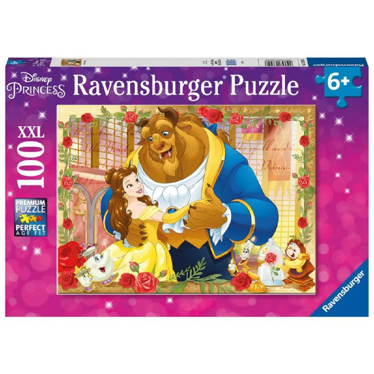 Puzzle 100 pièces : La Belle et la Bête Ravensburger France - vue 8