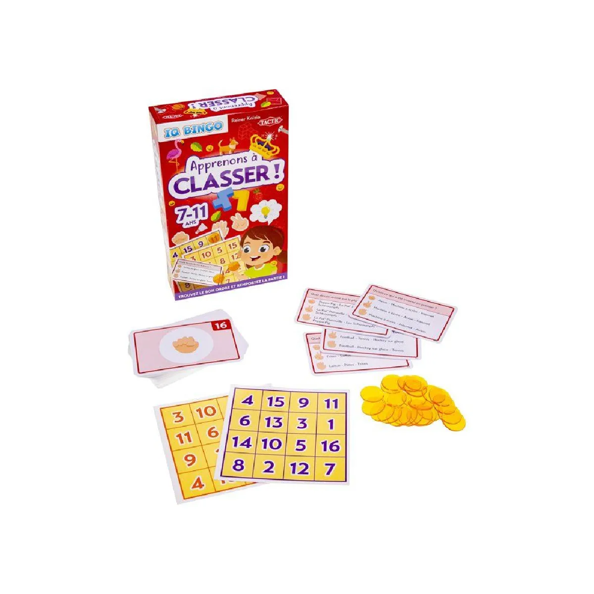 TACTIC  Apprenons &agrave; classer ! IQ Bingo - Jeu &eacute;ducatif fran&ccedil;ais 7+