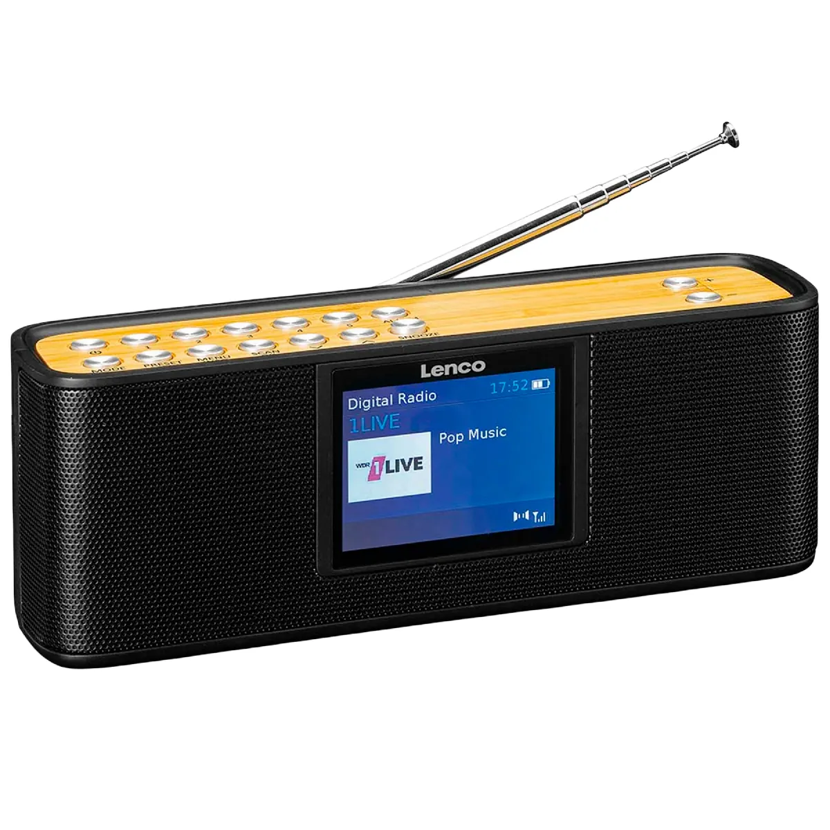 Lenco Noir Pdr-045Bk Radio Dab+