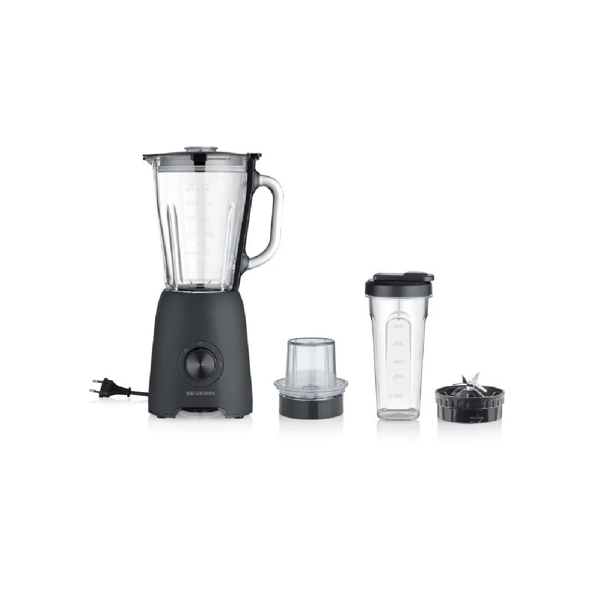 SEVERIN SM3724 Pro - Blender 600 W - 1,5 L Tritan - Noir