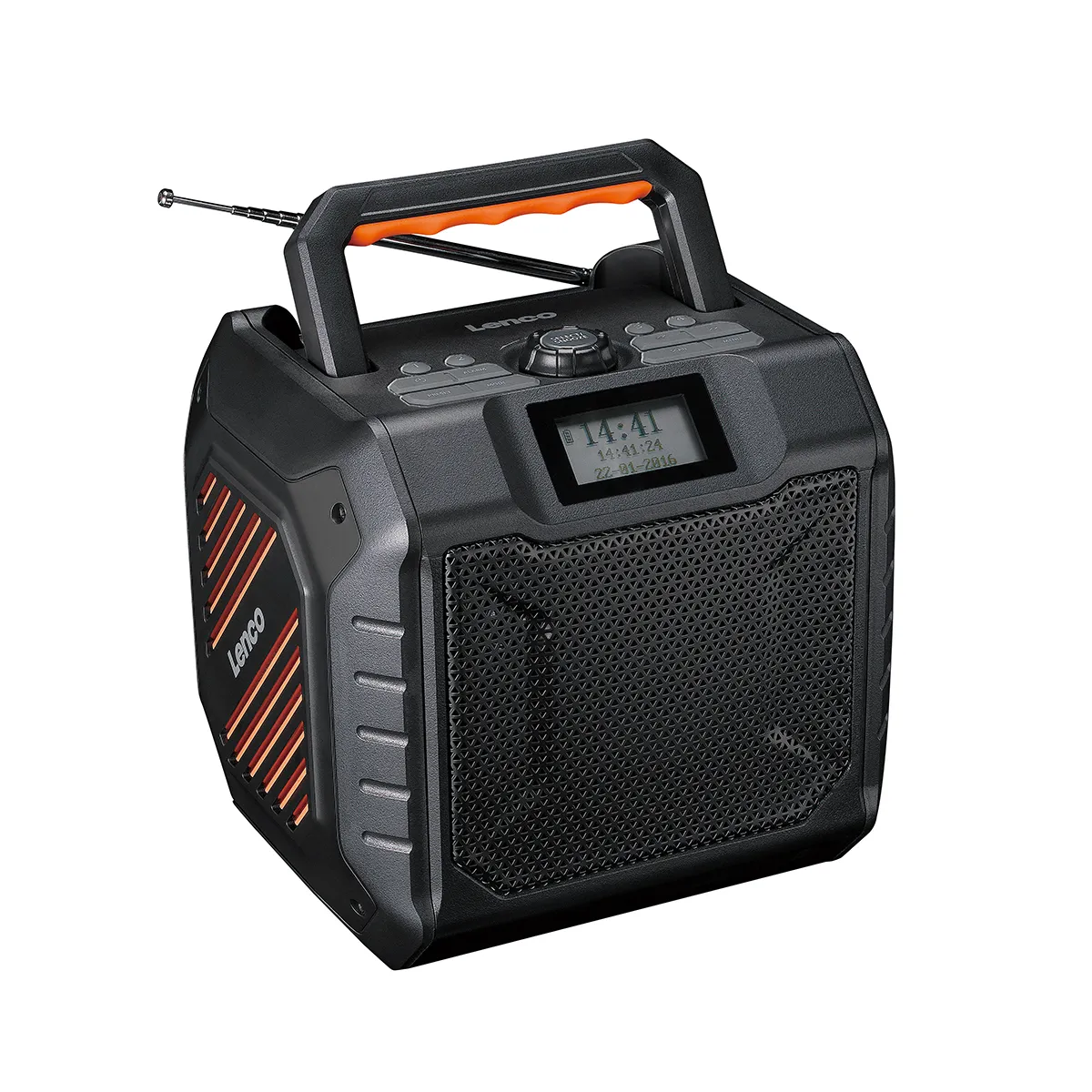 Lenco Clair Odr-160Gy Radio Dextérieur Dab+, Fm Aux, Sd, Bluetooth, Dab+, Fm Protégé Contre Les Projections Deau, Rechargeable, Fonction Réveil, Fonction... - Image 4