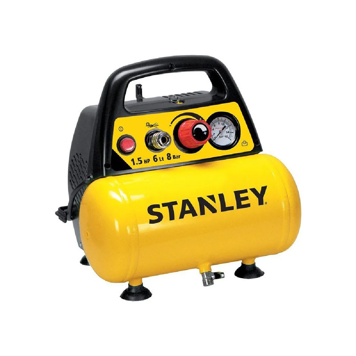 Compresseur Horizontal Stanley Coax 6 15 HP Tuyau + soufflette - vue 2