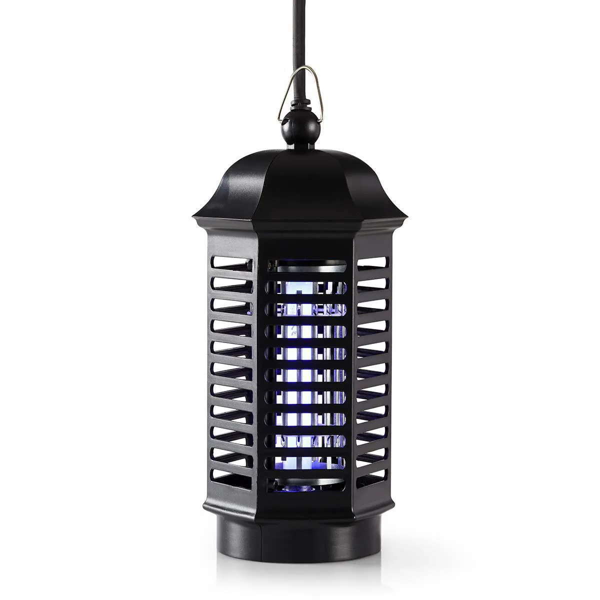 Nedis Noir Lampe Anti-Insectes Uv F4t5/Bl 4 W Couverture 30 Mètres Carrés