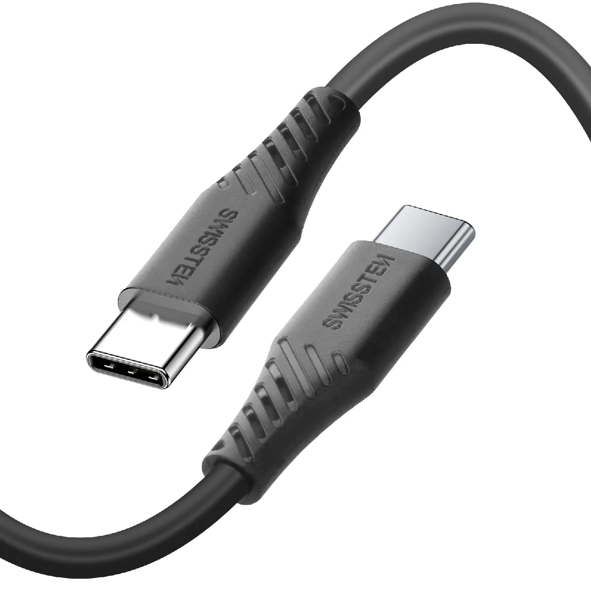 Swissten Noir Câble Usb-C Vers Usb-C 60W
