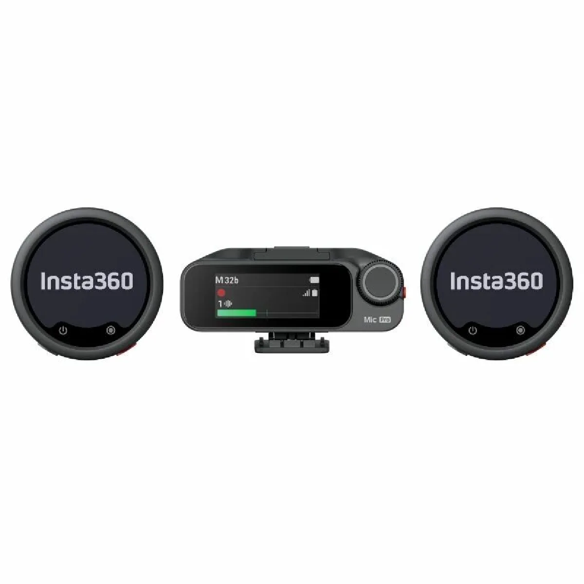 Insta360 Mic Pro (2 Tx + 1 Rx + Étui De Charge) Microphone Lavalier Sans Fil