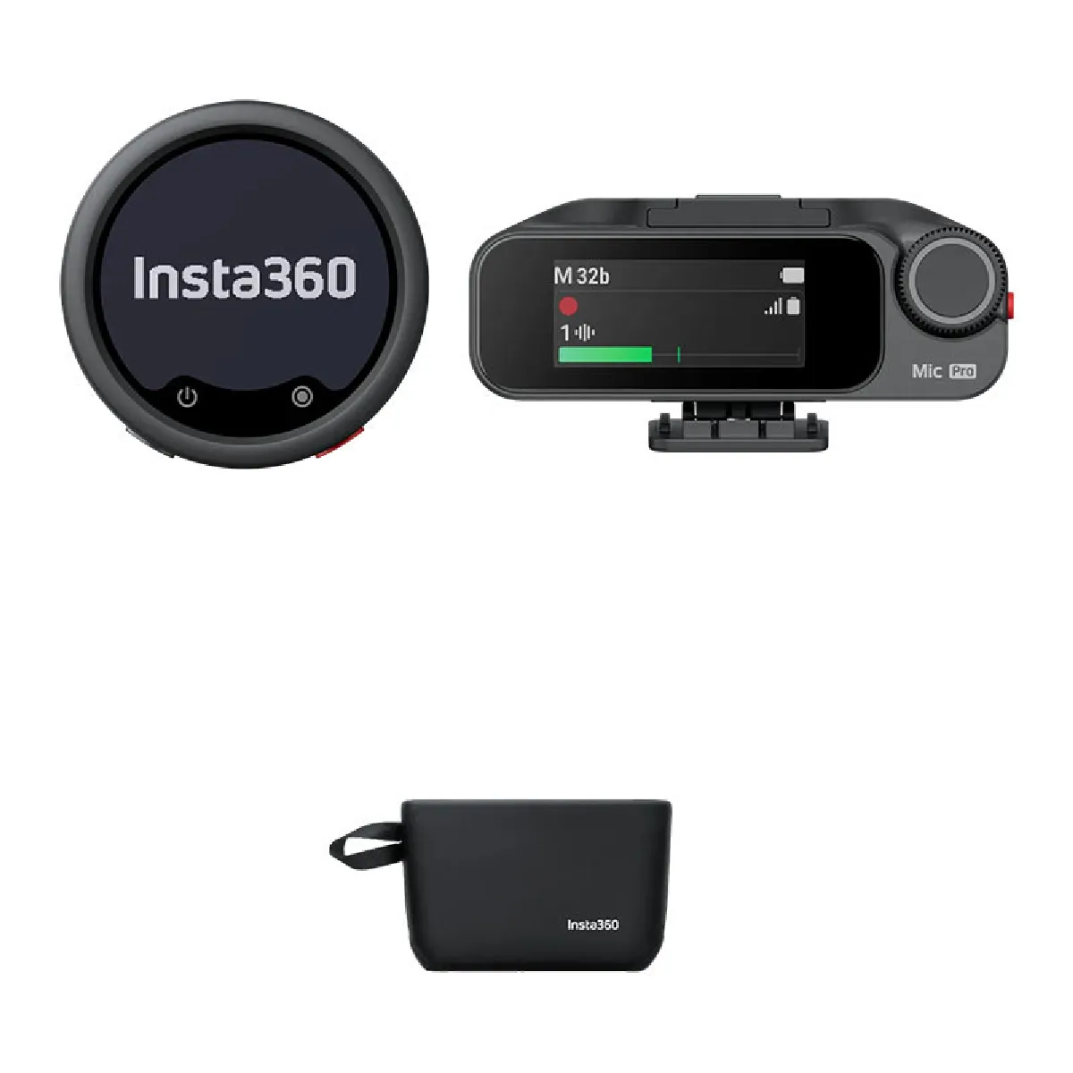 Insta360 Noir Et Gris Microphone Sans Fil Mic Pro 1 Tx + 1 Rx - Image 4