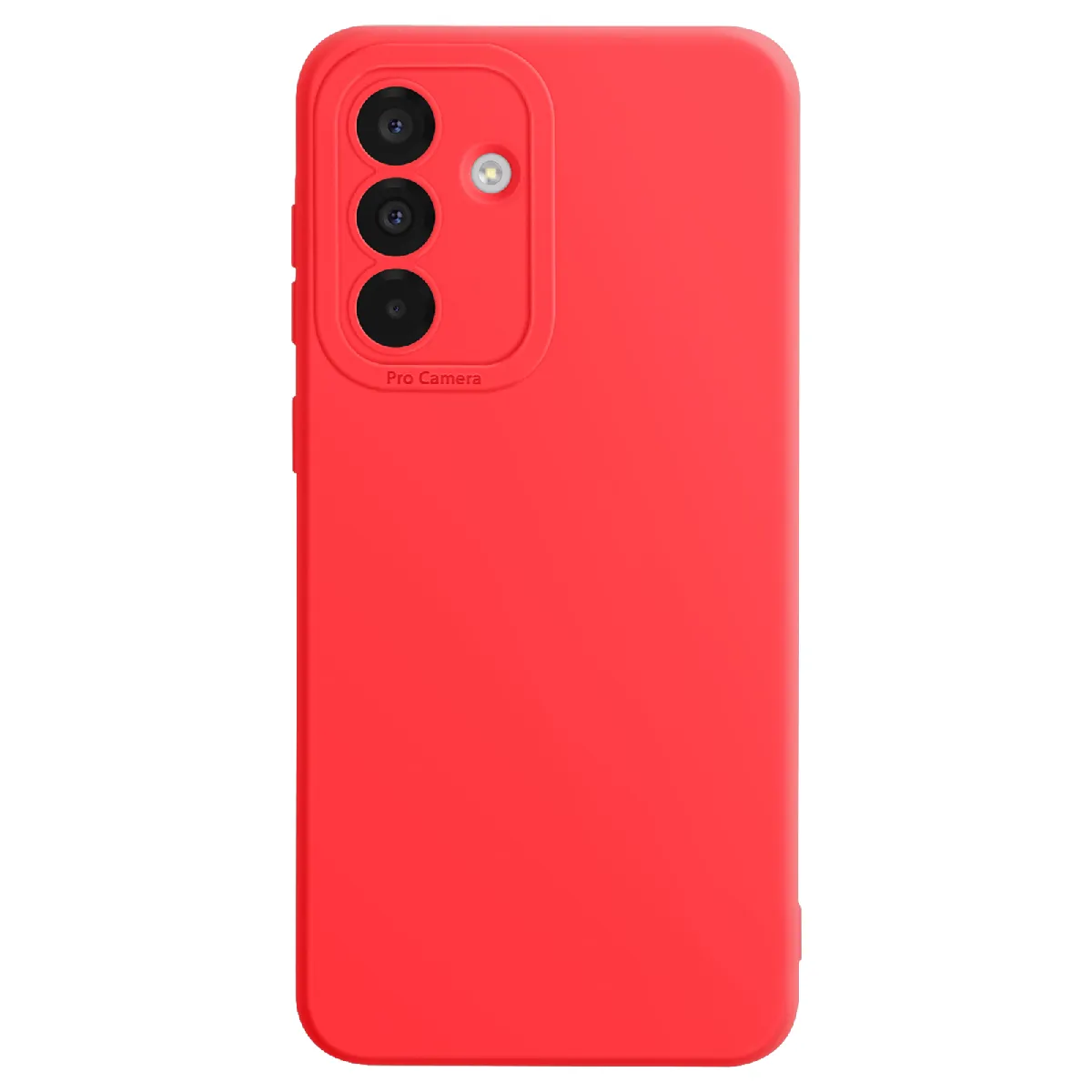 Avizar Rouge Coque Pour Galaxy A56 En Silicone Souple Avec Renfort Bloc Caméra