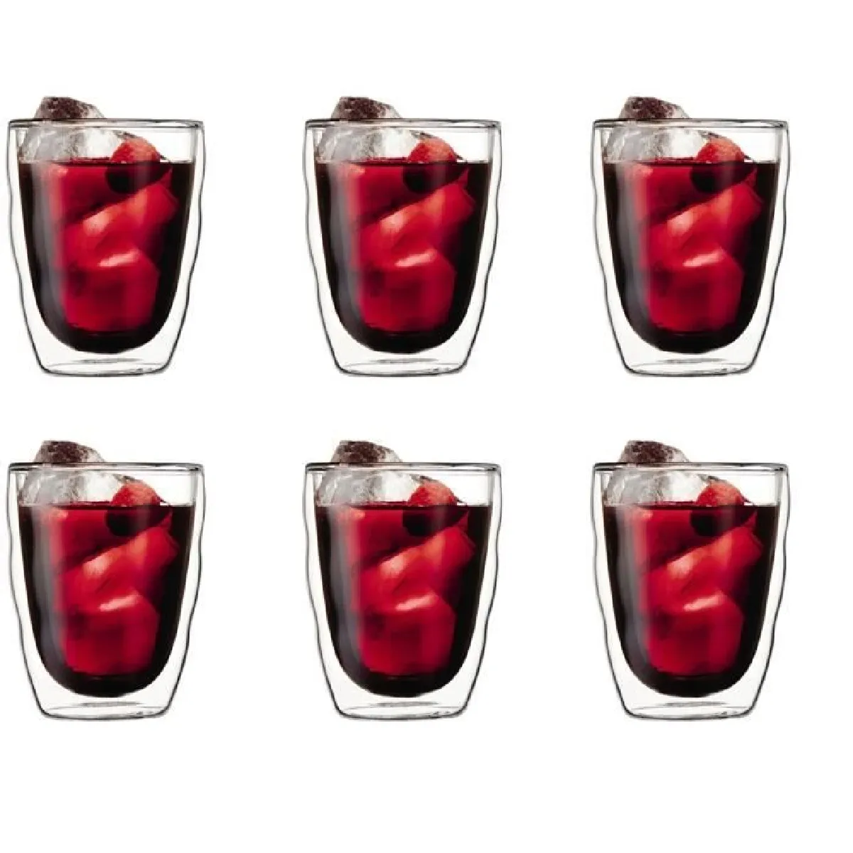 Set 6 verres thermo BODUM Pilatus Double paroi 0.35 - vue 2