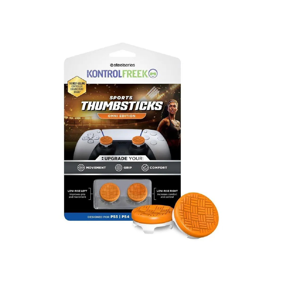 SteelSeries KontrolFreek Omni Edition - Embouts orange - 2 pièces PS5/PS4