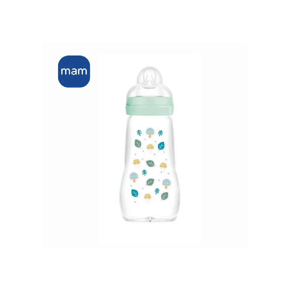 Mam Bleu Biberon Verre Colors Of Nature - 260 Ml