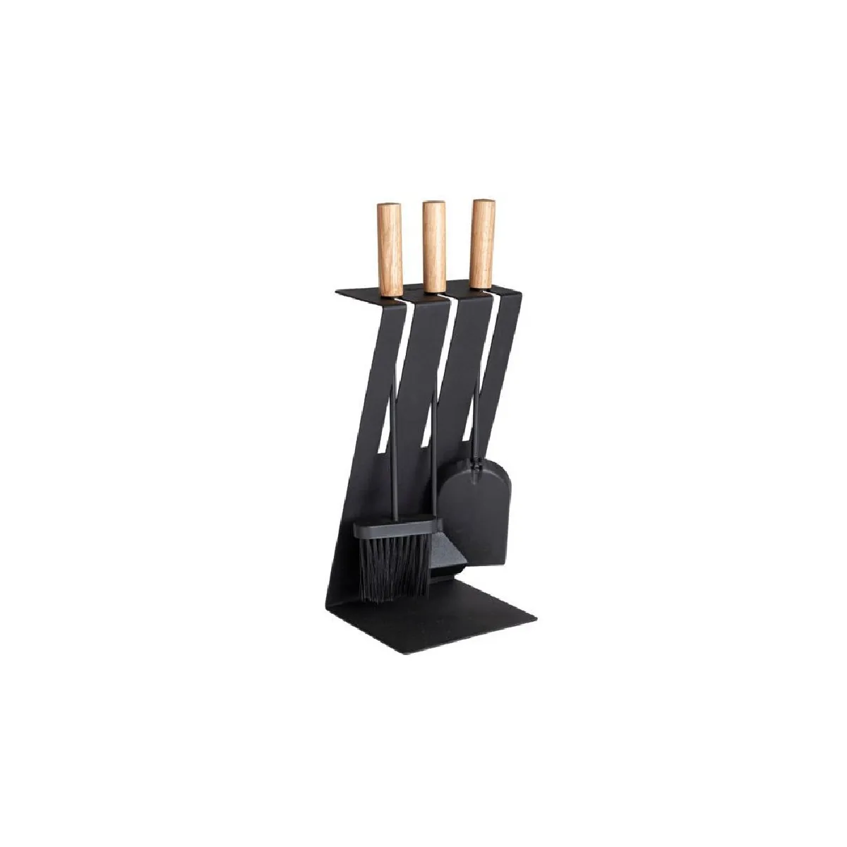 Aduro Noir Baseline 3 - Set D'accessoires Cheminée - Acier - Support