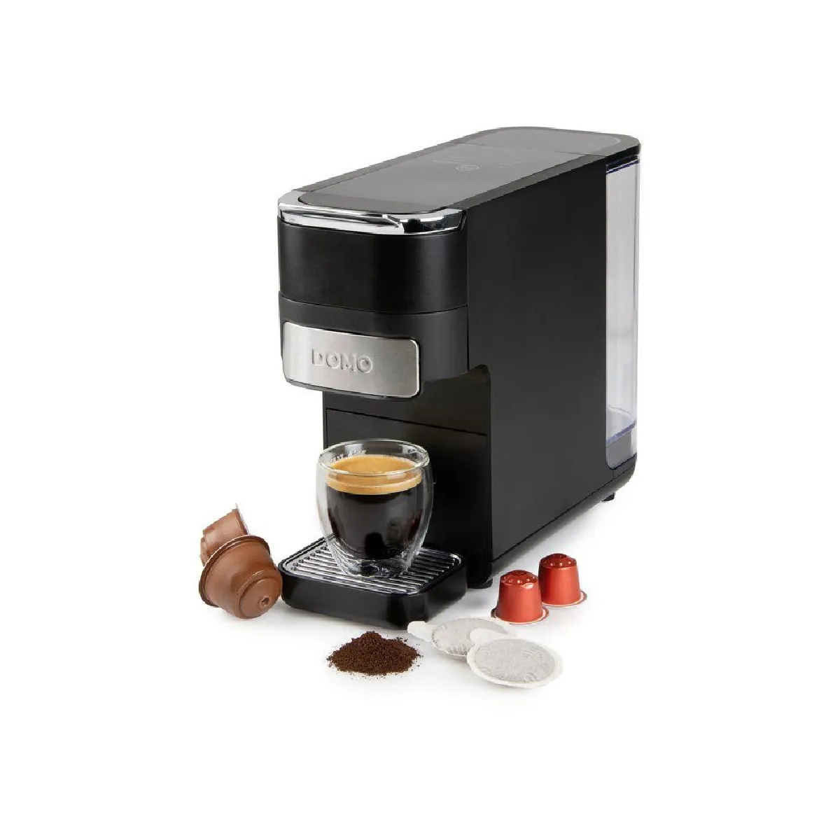 Domo - Machine à café expresso 4 en 1 - DO748K - 1525 W - Noir - Image 2