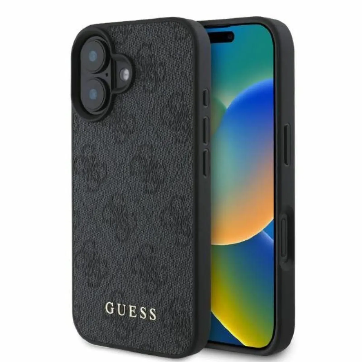Guess Noir Coque 4G Classic Apple Iphone 16