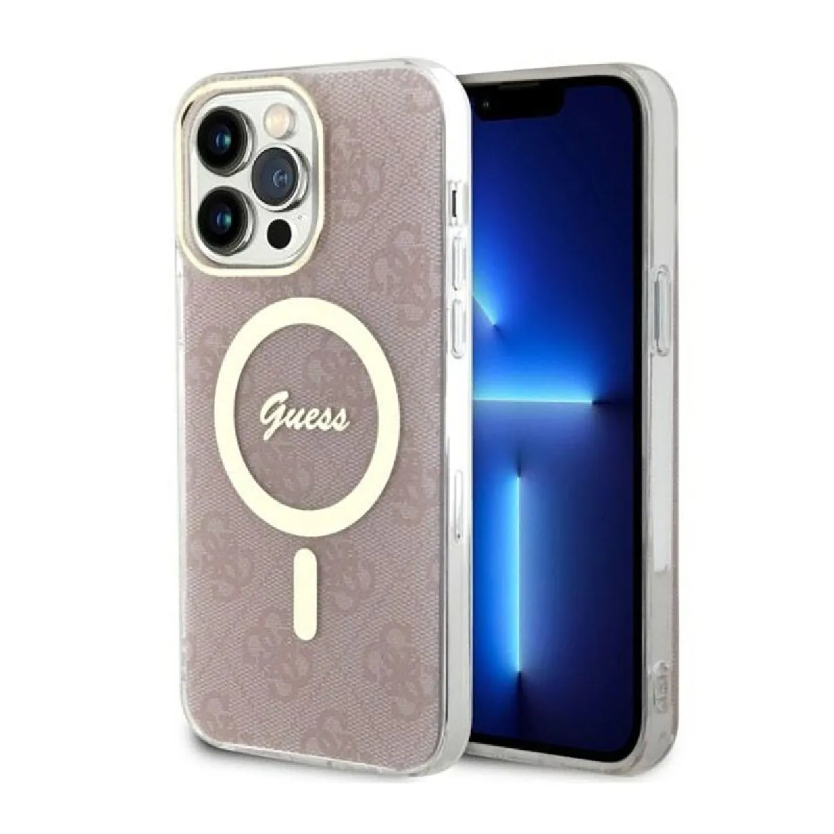 Guess Rose Étui 4G Magsafe Pour Iphone 14 Pro Max, - Neuf - Image 2