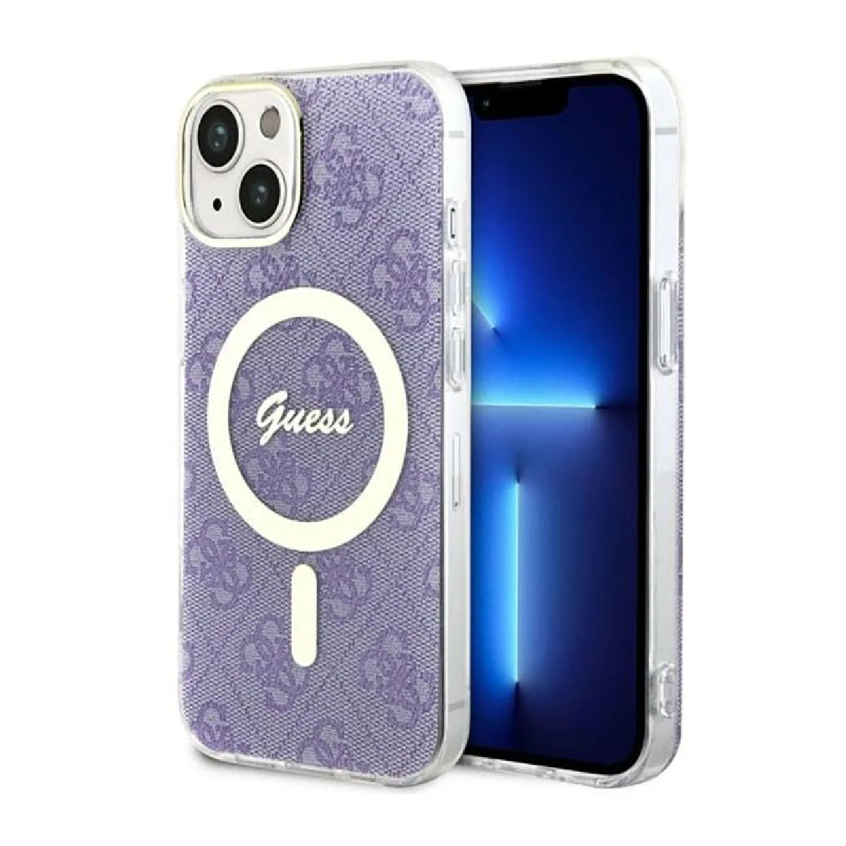 Guess Violet Étui 4G Magsafe Pour Iphone 14 - Neuf - Image 2