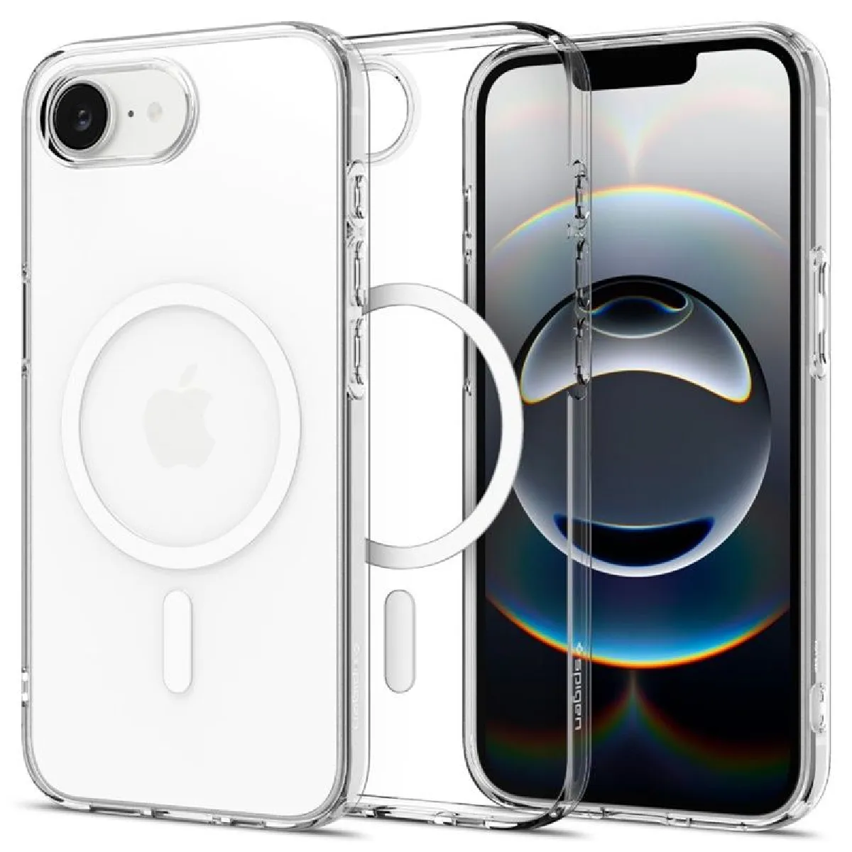 Spigen Blanc/Clair Liquid Crystal Magfit - Coque De Protection Pour Téléphone Portable - Polyuréthanne Thermoplastique (Tpu) - Pour Apple Iphone 16E - Image 3