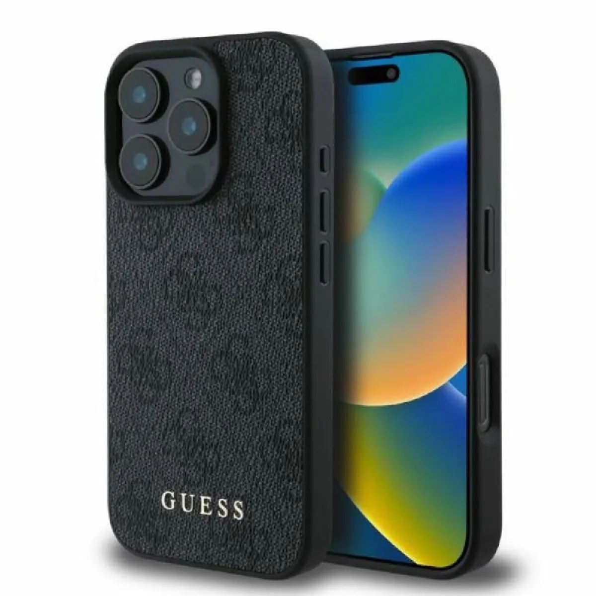 Guess Noir Coque 4G Classic Apple Iphone 16 Pro Max