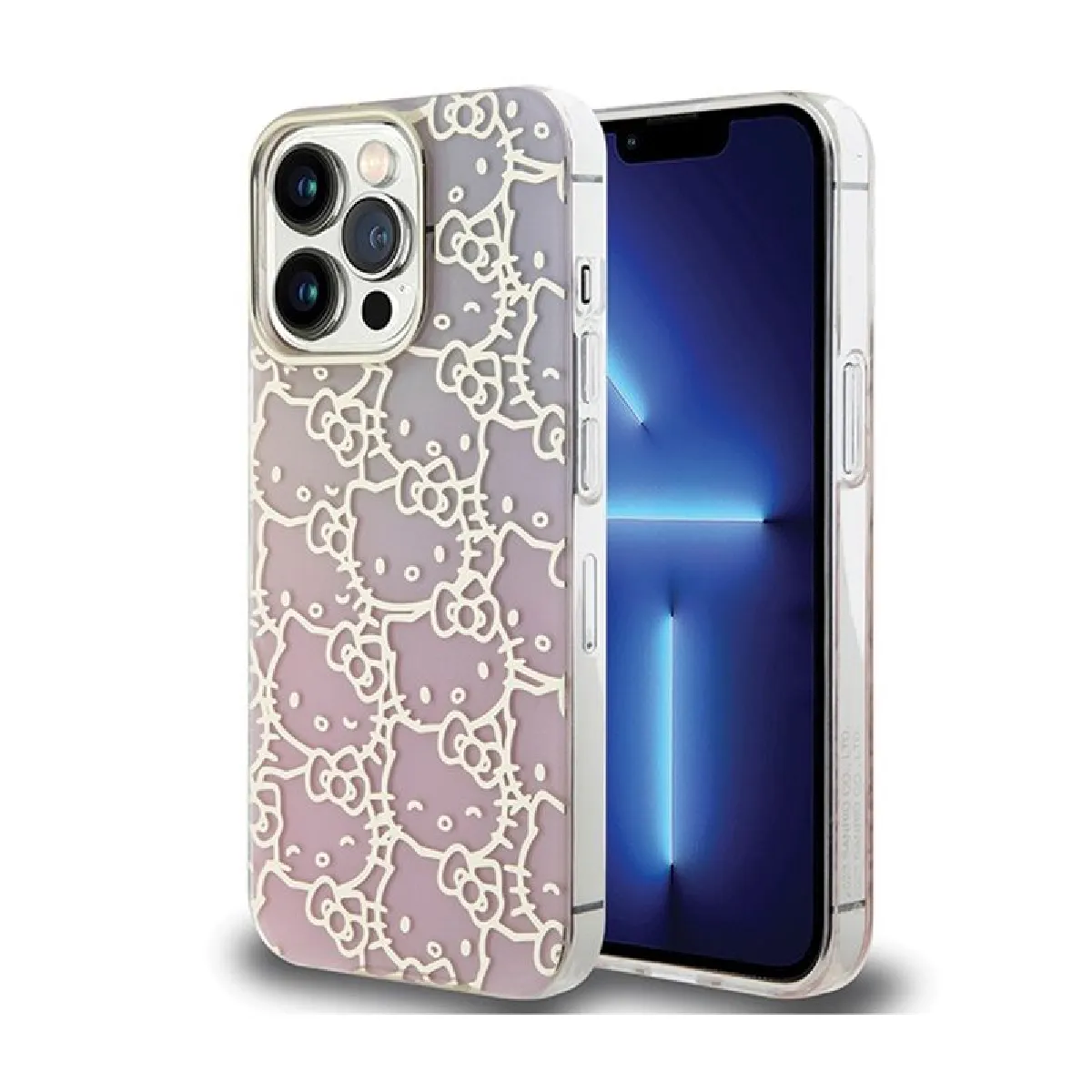 Coque de téléphone Hello Kitty iPhone 13 Pro Max IML Gradient Electrop Souple - vue 2