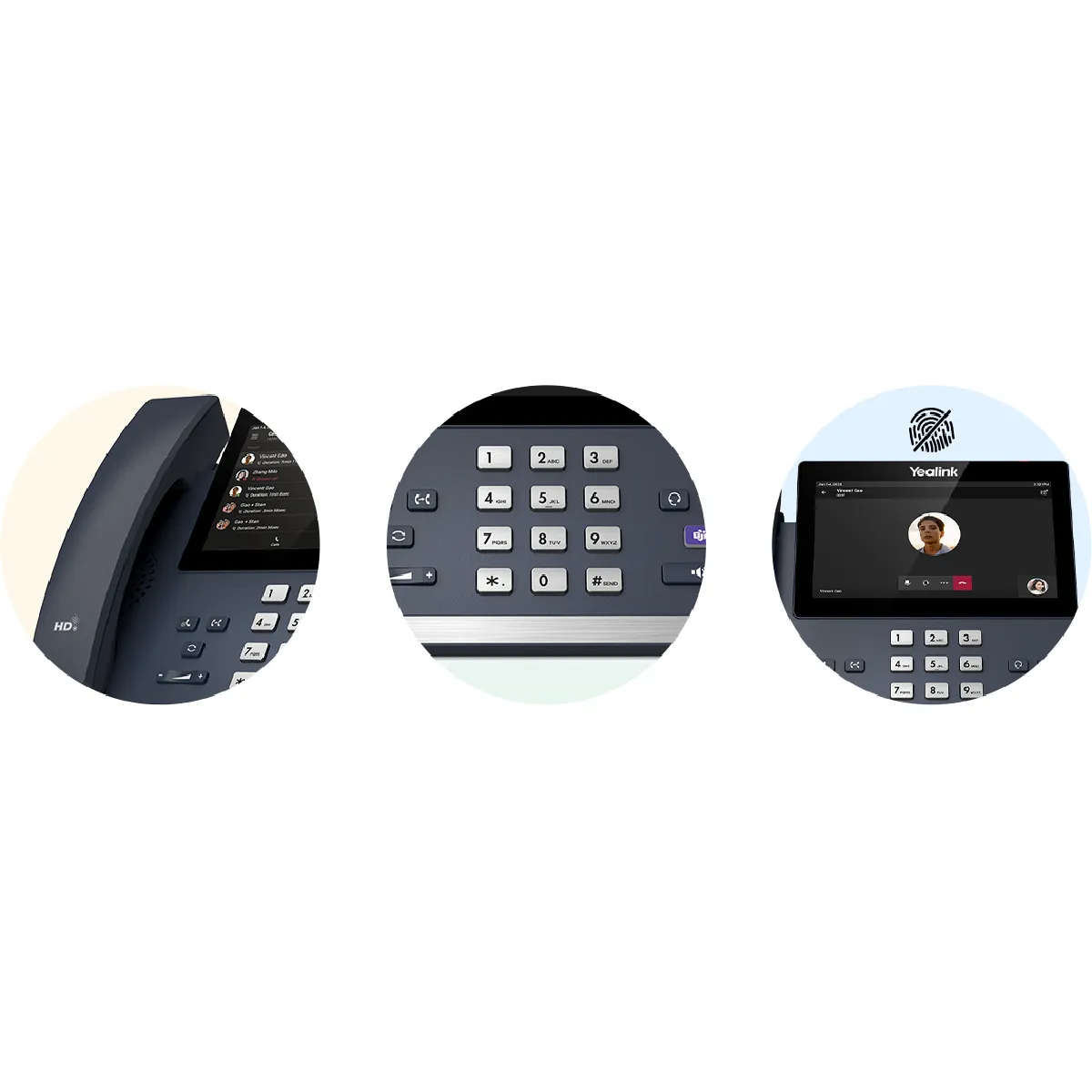 Yealink Gris Téléphone De Bureau Ip Mp56 E2 - Classique