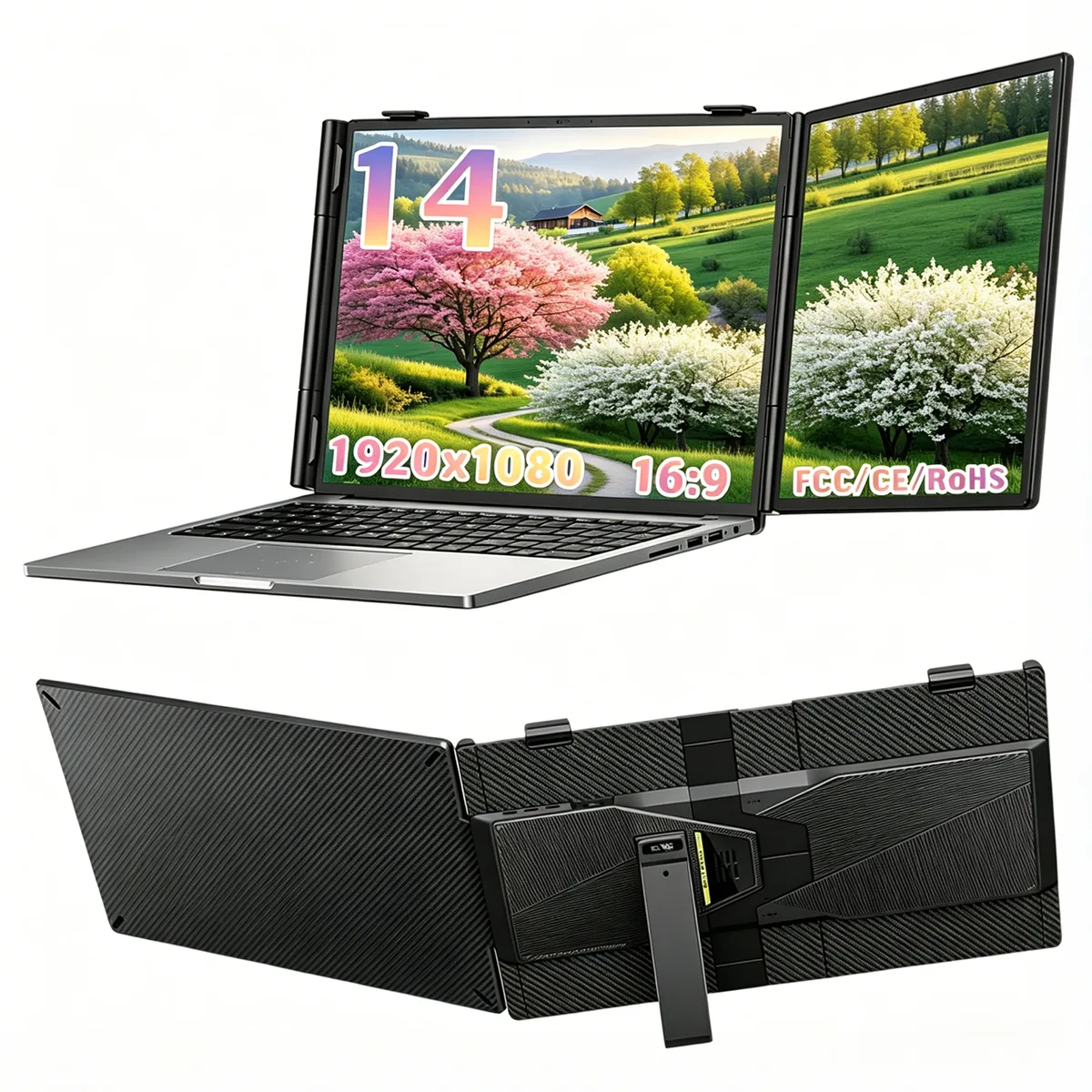 Blackview Scm5 Moniteur Portable Double Écran 14" Fhd Ips Usb-C
