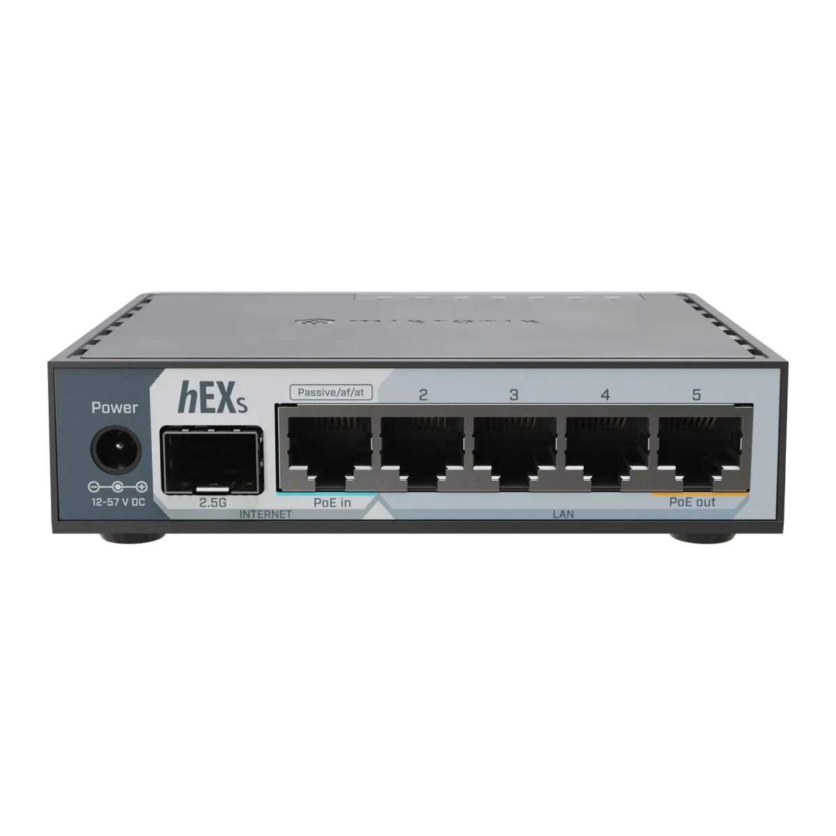 MIKROTIK Routeur  hEX S (2025) 5x Gigabit 1x SFP 2,5G PoE
