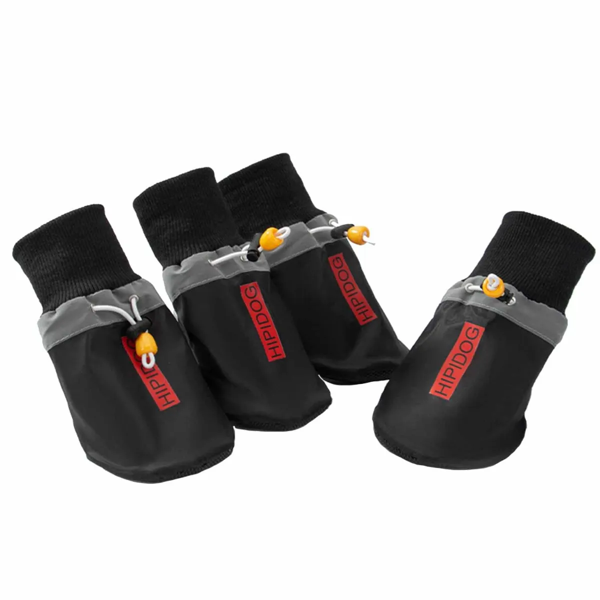 Grandes Chaussures pour Chiens - Semelle Souple à Imprimé Anglais - Ensemble de 4 pour Rac