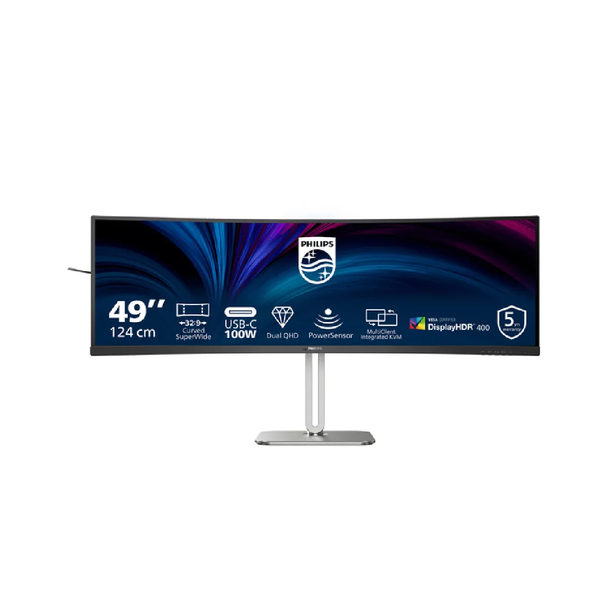 Curved Business Monitor 49B2U5900C Moniteur incurvé SuperWide 32:9 avec USB-C
