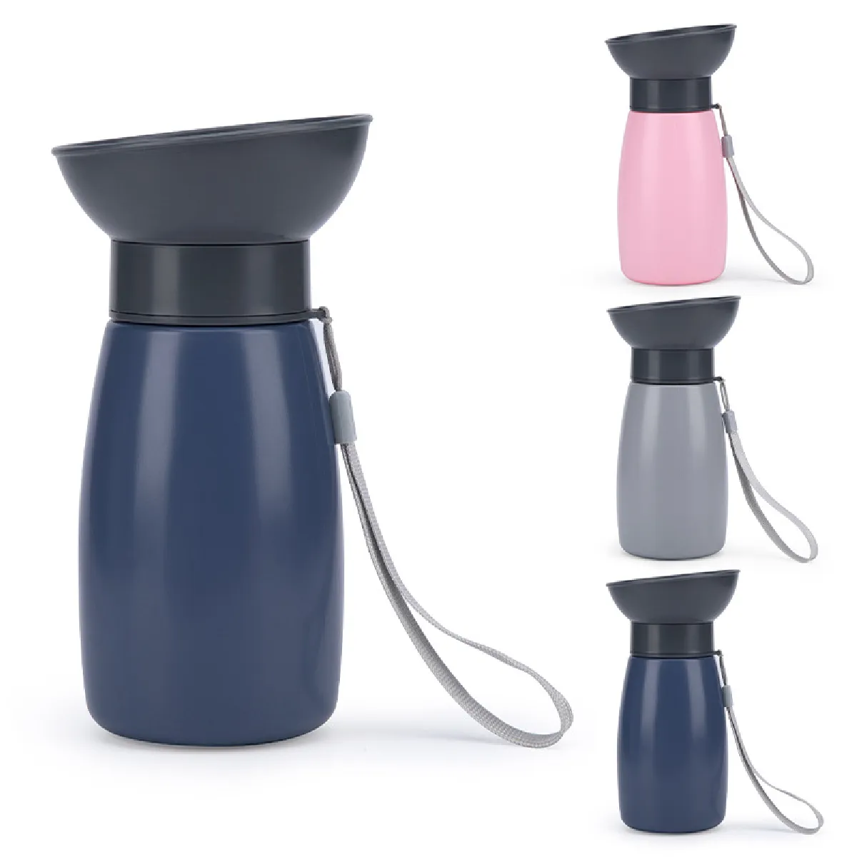 Bouteille d'eau portable pour chien : Hydratation étanche de 600 ml pour animaux de compag