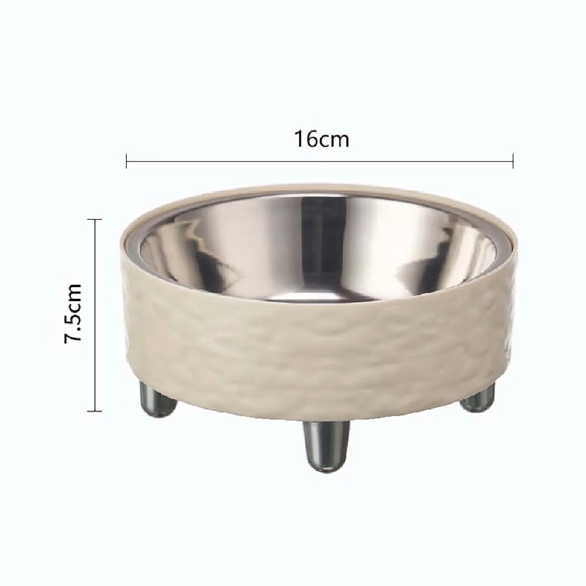 Gamelle surélevée pour animaux de compagnie avec bol en acier inoxydable - Confort et hygi