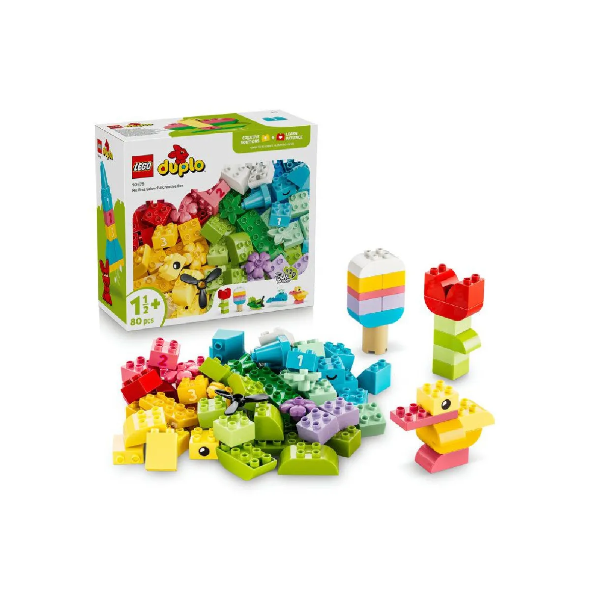 LEGO DUPLO Classic 10479 - Boîte créative colorée - 80 pièces