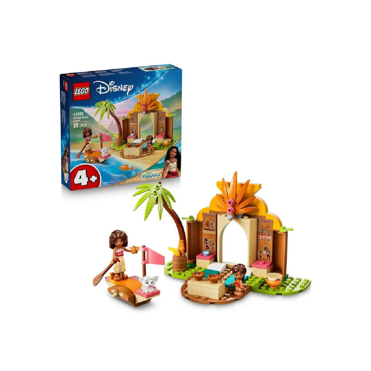 LEGO Disney Princess Maison de village et pirogue de Vaiana 43282 - vue 8