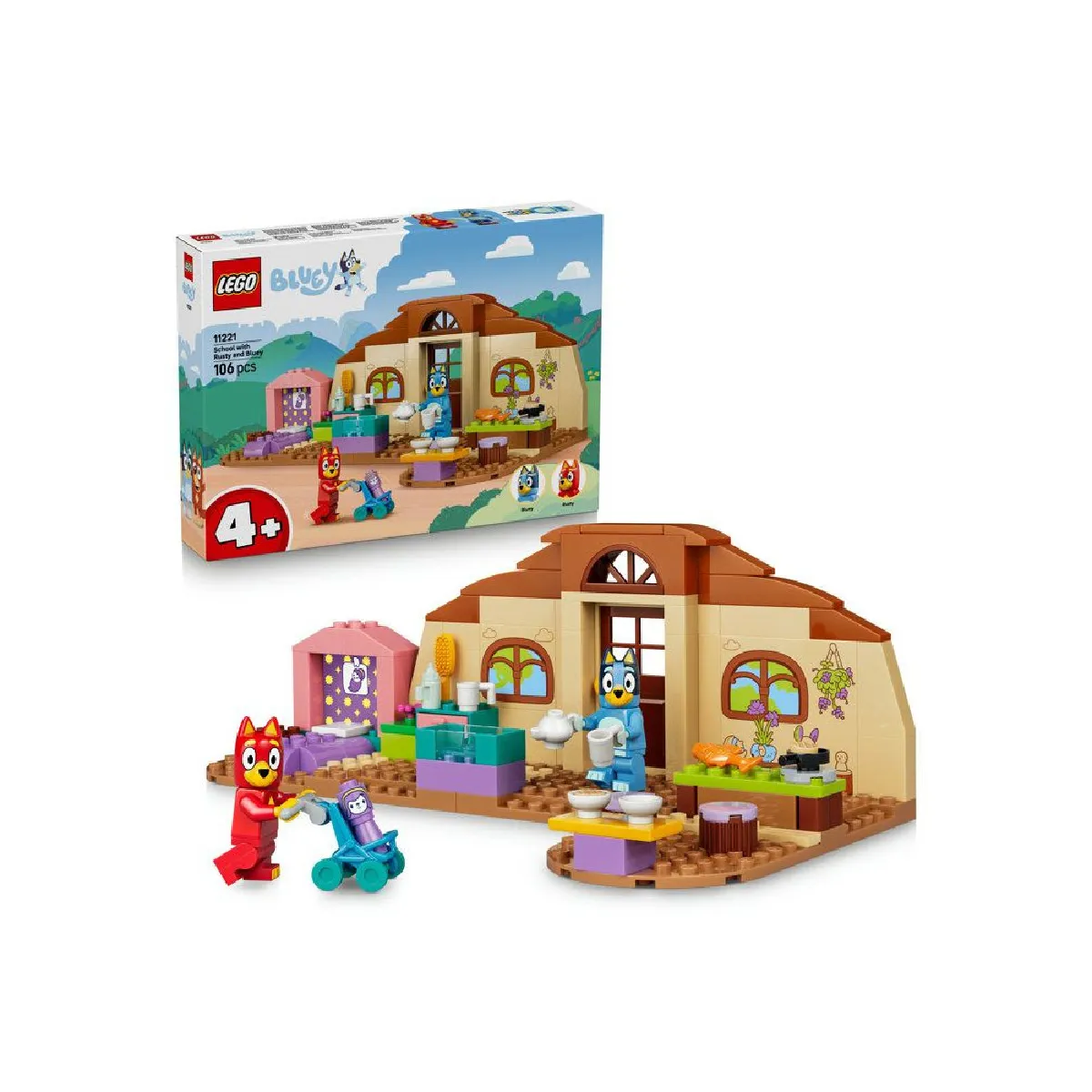 LEGO® Bluey 11221 'école avec Rusty et Bluey - vue 8
