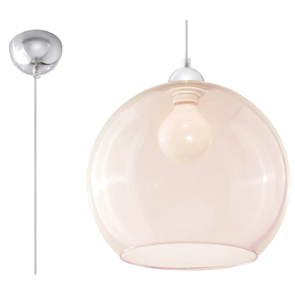 Sollux Lighting Unisex Rose Lampe Suspendue Ball - Image 3