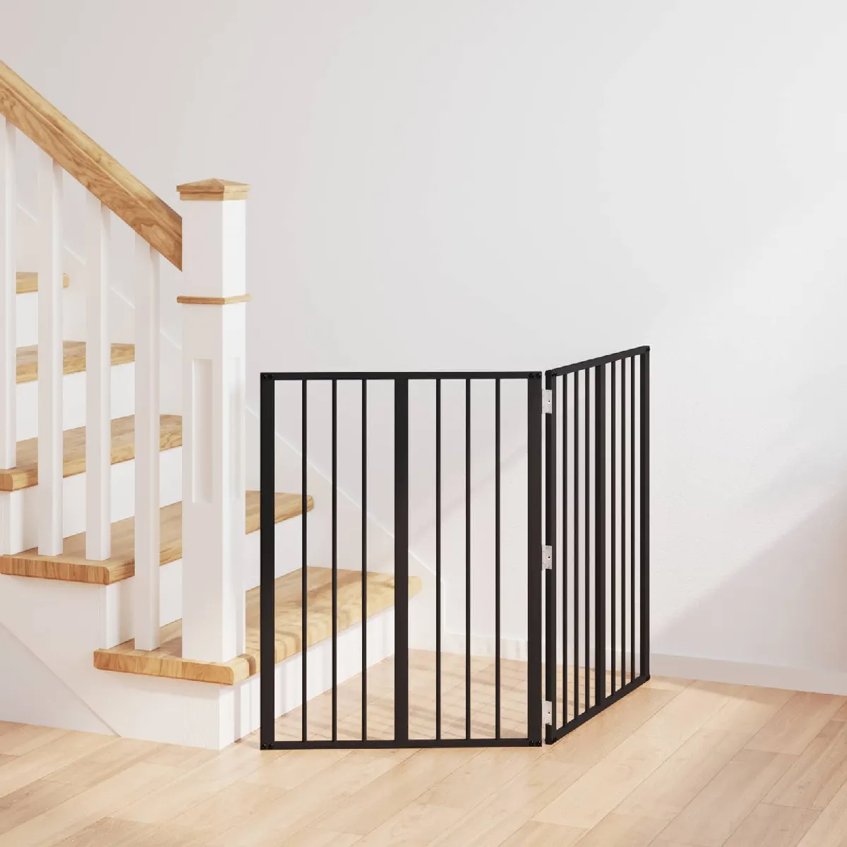 vidaXL Porte pour chien 2 pcs Noir 60 x 80 cm Acier galvanisé