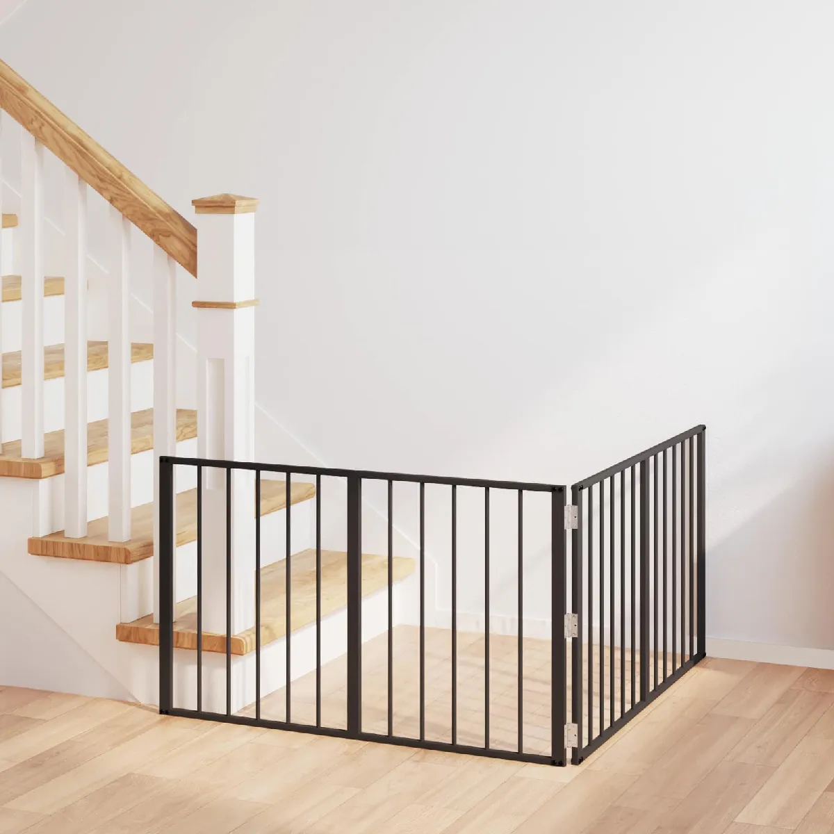 vidaXL Porte pour chien 2 pcs Noir 100 x 60 cm Acier galvanisé