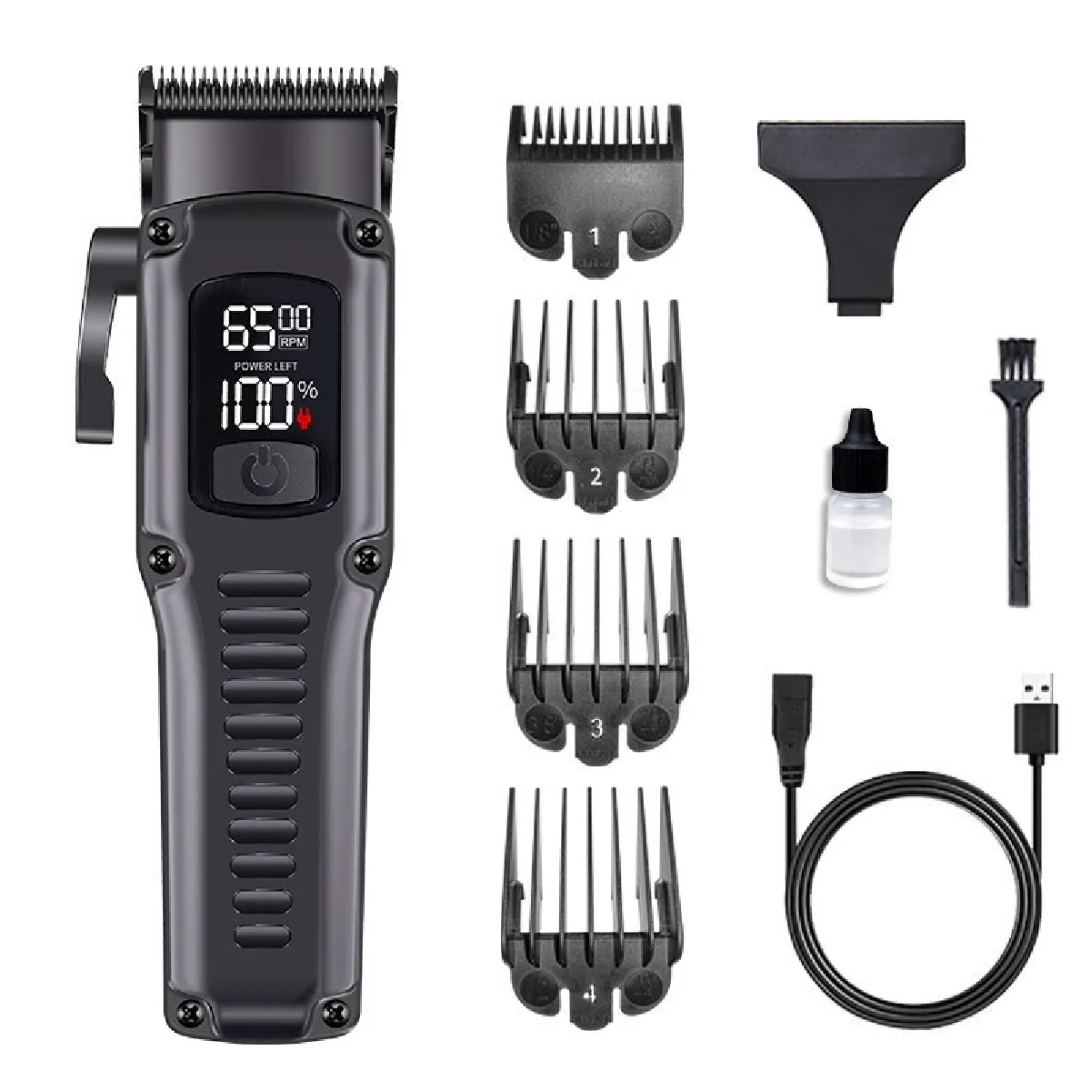 Tondeuse Professionnelle pour Animaux avec Lame en Céramique, Moteur 10W et Puissance Régl