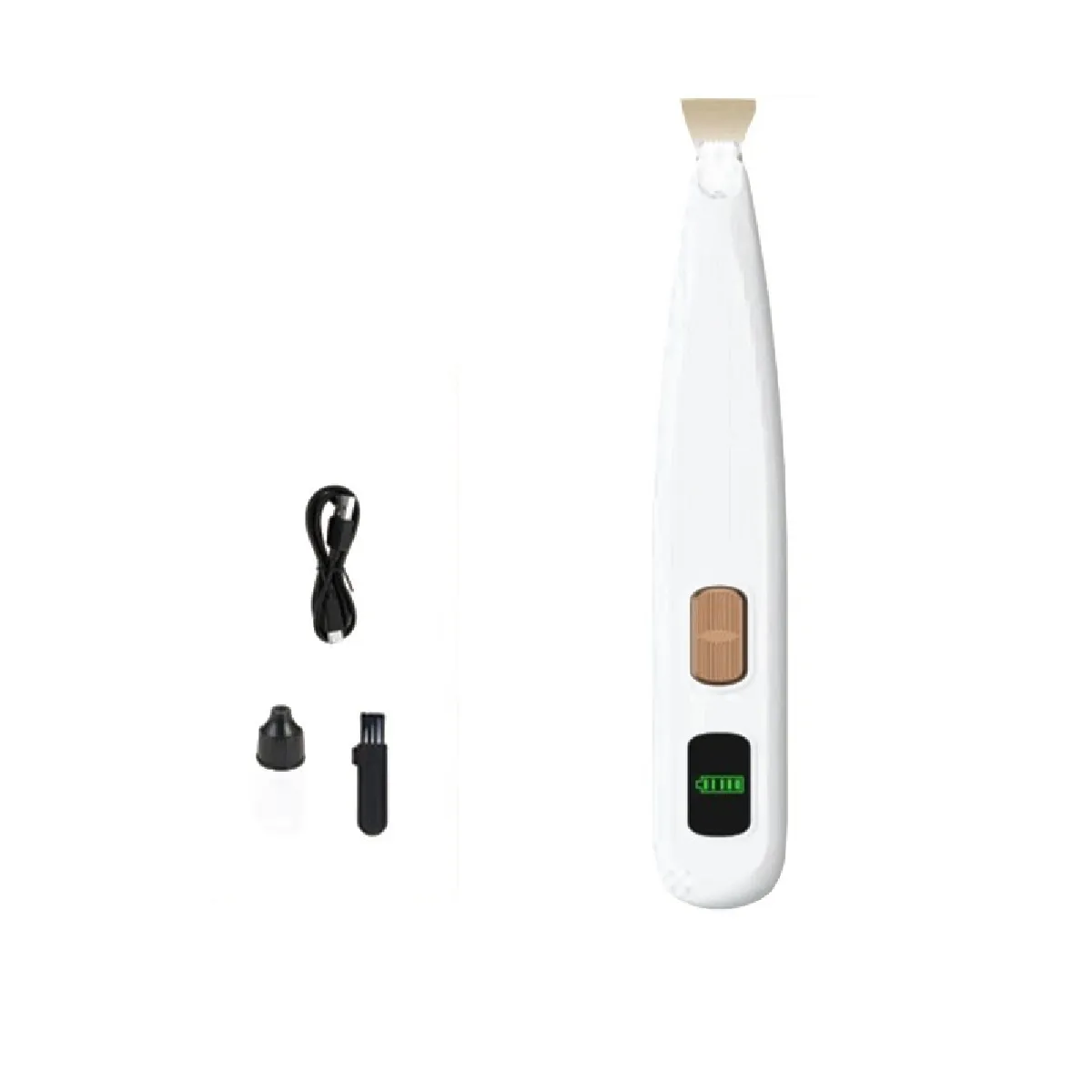Tondeuse Électrique pour Animaux de Compagnie à Lame Étroite avec Écran LED