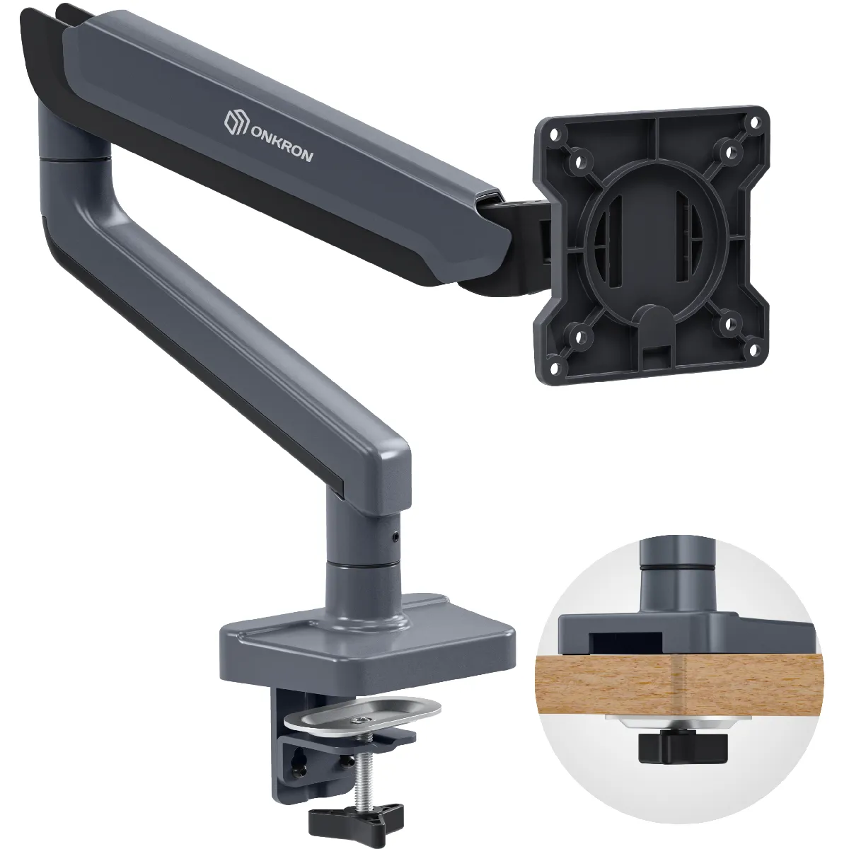 Onkron Bras Articulé Pour Écran Pc - Graphite