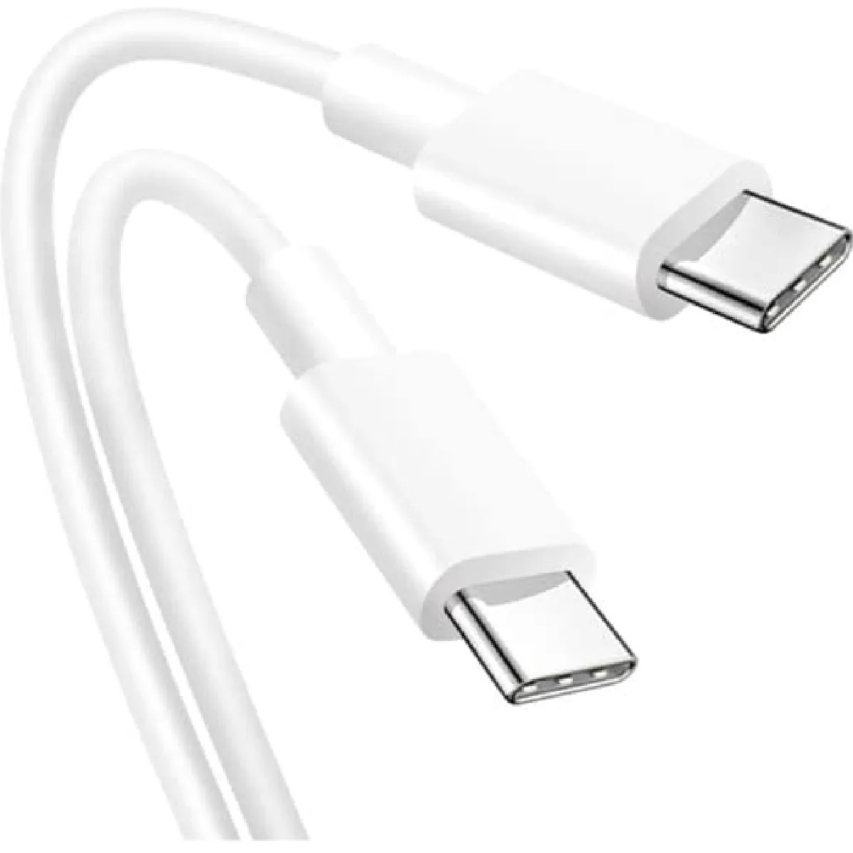 DLH Energy - Câble USB-C vers USB-C - 65W - 1.8m - Blanc - Image 2