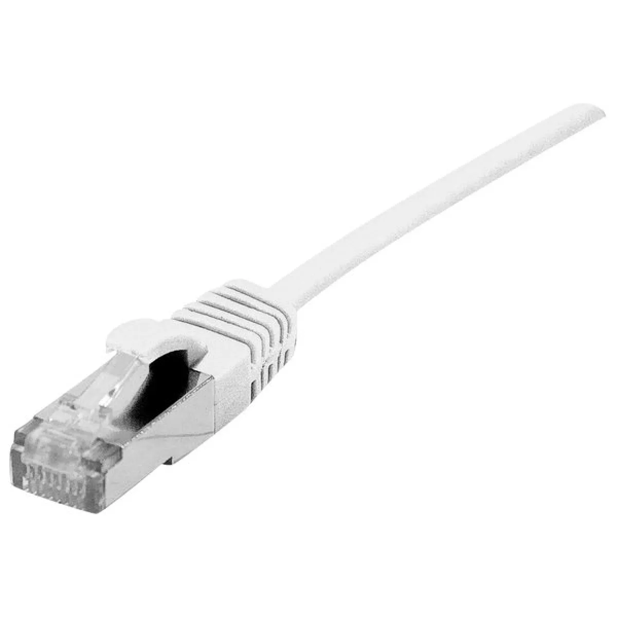 Dexlan Blanc Câble Réseau Cat 6A Ultra-Fin - 1 M