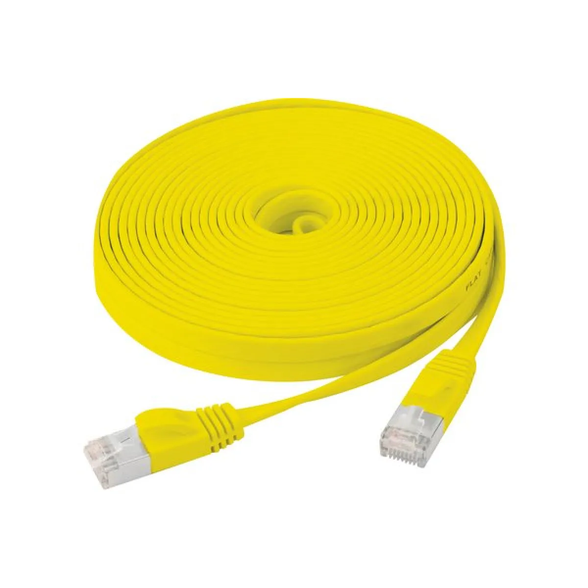 Dexlan Jaune Câble Rj45 Plat - 1 M