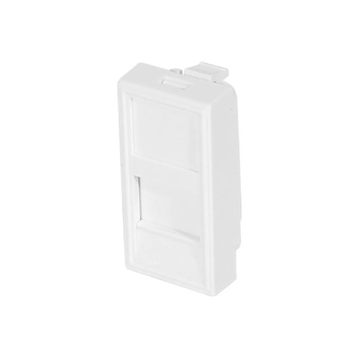 Dexlan Blanc Plastron 1 Port Rj45 - 22,5 X 45