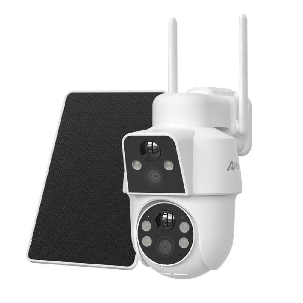 ANRAN Cam&eacute;ra Surveillance  4MP WiFi Ext&eacute;rieure , Objectif PIR, 360&deg; Solaire Cam&eacute;ra,Blanc