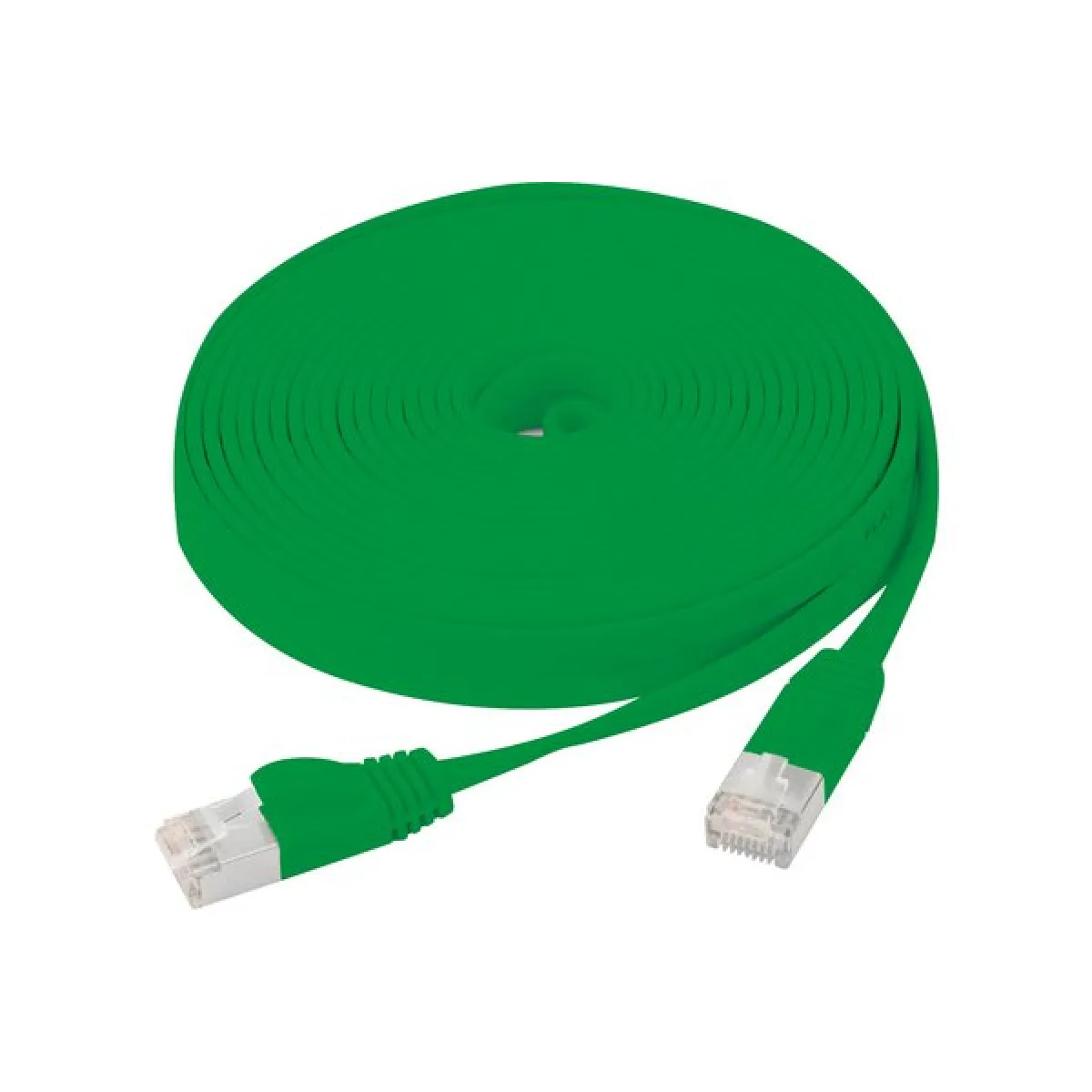 Dexlan Vert Cordon Rj45 Plat - 1 M
