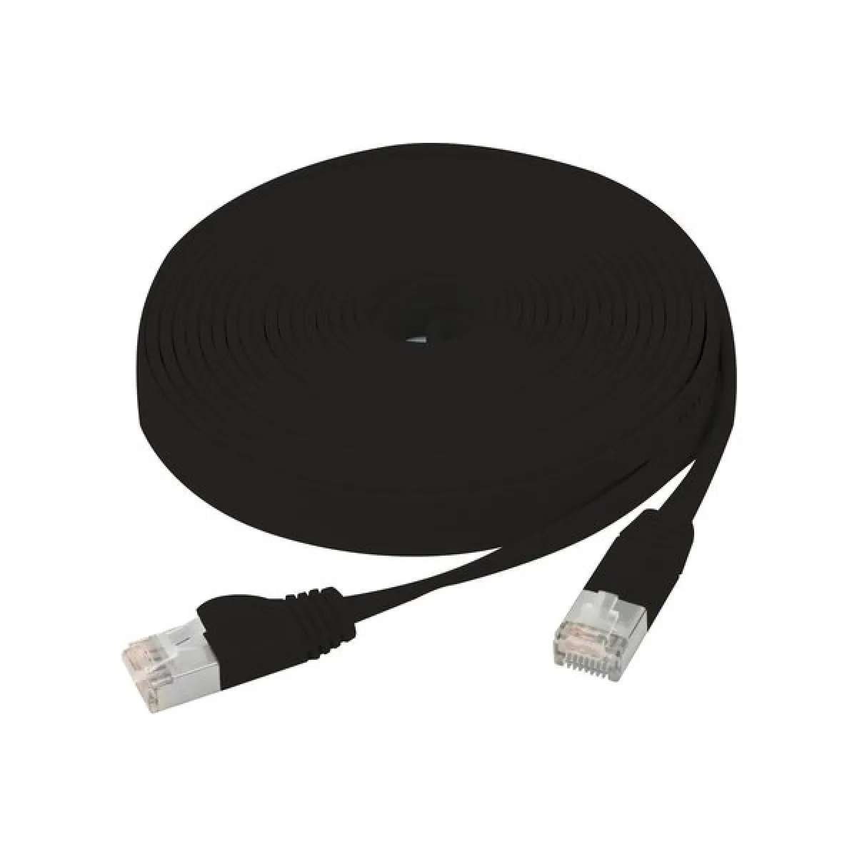 Dexlan Noir Cordon Rj45 Plat - 1 M